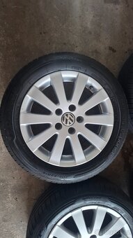 ALU kola Volkswagen 5x112 R16 s pneu Dunlop - 7