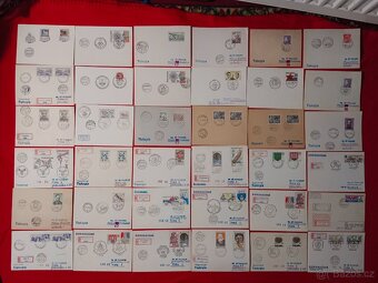 Známky, razítka obálky atd. cca 4 000 ks - 7