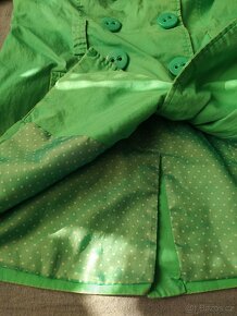 Dámská zelená bunda trenčkot kabát zn. Chillin, vel. S - 7