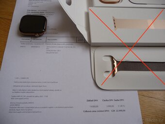 Apple Watch Series 10 46mm zlatý titan + černý sport. pásek - 7