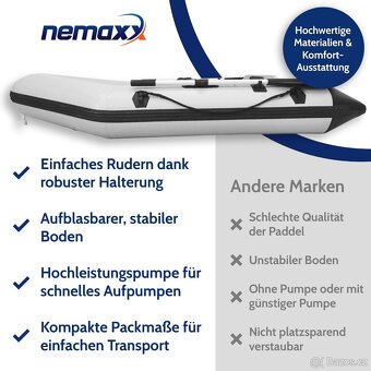 Nový NEMAXX Professional nafukovací člun 230 cm - 7