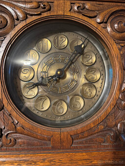 Mega velké dominantní podlahové hodiny z masivu. 1910. - 7