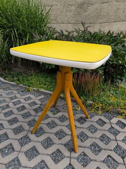 Retro stolek s umakartovou deskou - Brusel Expo 58 - 7