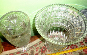 Váza skleněná masivní - více druhů - 7