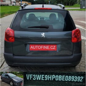 PEUGEOT 207 SW - COMBI 1,6 HDi KLIMATIZACE, ALU, r.v: 2012 - 7