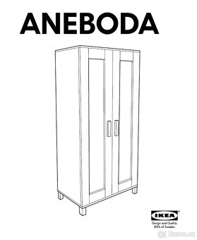 Šatní skříň Ikea ANEBODA - 7