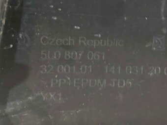 ŠKODA YETI - 5L 09-12 spoiler nárazníku 5L0807061 - 7