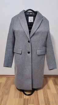Dámský antracitový kabát, vel. L - 7