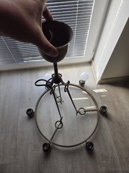 Starozitny mosazný lustr - 7