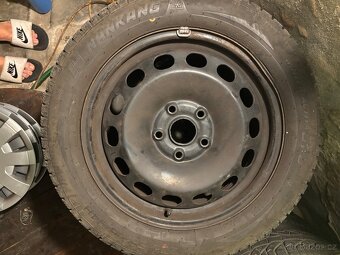 Disky plechove 205/55/16 skoda superb a zimni pneu s disky - 7