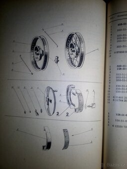 Jawa 250 typ353-seznam dílů,návod k obsluze,visačka,faktura - 7