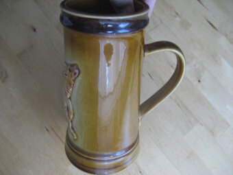 Keramický retro tuplák s medvědem - 7