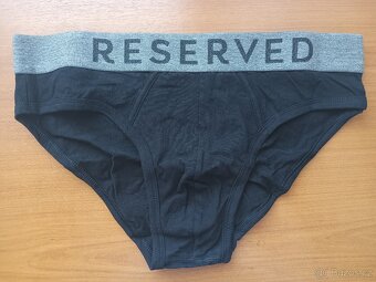 3 ks pánské slipy Reserved vel. L, orig.zabalené, nenošené - 7