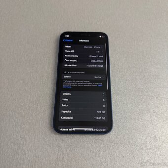 iPhone 12 mini 128GB modrý, pěkný stav, 12 měsíců záruka - 7