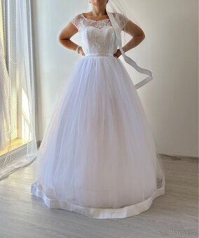 Svatební šaty vel L - 7