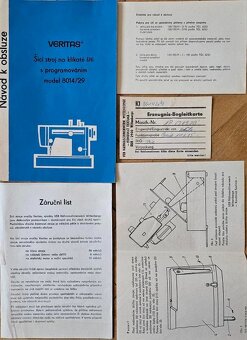 Šicí stroj Veritas model 8014/29 klikaté šití s programování - 7