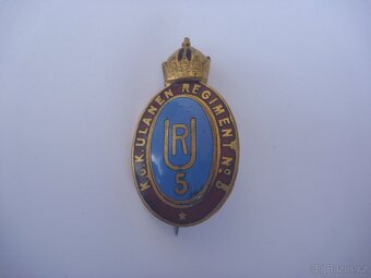 RU Ulanen Regiment č5 čepicový odznak Huláni pluk válka - 7
