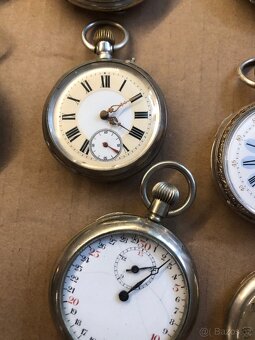 15x stříbrné kapesní hodinky DOXA ROSKOPF a jiné funkční - 7