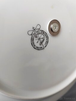 Nádherný 3 dilový etažer v top stavu od porcelánky Pražák - 7