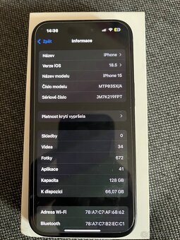 Prodám IPhone 15 - 7