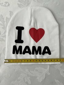 I LOVE MAMA - nová děts. čepička – foto i s metrem - 7