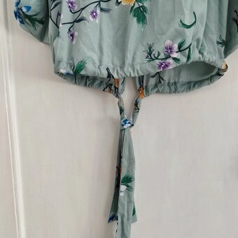Dámská letní Boho Etno japonská halenka Mango vázací top - 7