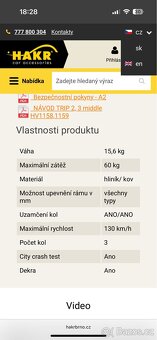 Hakr nosič kol na tažné zařízení Trip Middle 3 - 7