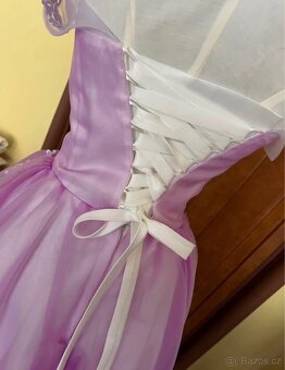 Maturitní/plesové šaty světle fialové - 7