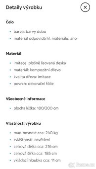 Postel a noční stolky Mars - 7