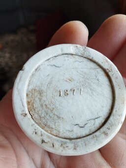 Starý porcelán zdobený, hrnečky vicka - 7