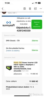 Měnič 48V DC / 230V AC GreenCell - 7