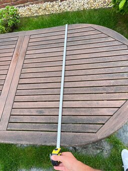 Zahradní stůl Teak rozkládací 100x190cm - 230cm 2 200 Kč - 7