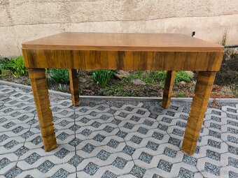 Starožitný Art Deco jídelní stůl+ 4 židle - 7