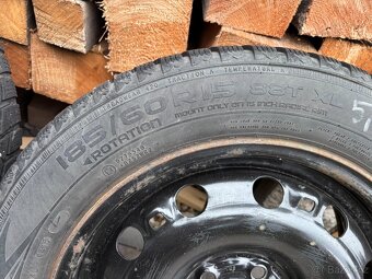 Plechové disky 15" 5x100, ET38+ZIMNÍ 185/60R15 - 7