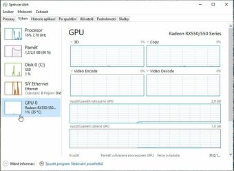 POČÍTAČ 2GB RAM, 240GB SSD, RX550 PENTIUM E6600 - 7