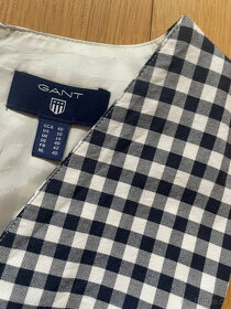 Kostkované tmavě modré bílé šaty Gant vel. 40 - 7