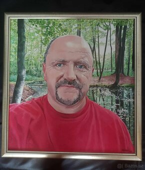 svatební portrét podle fotografie-olejomalba - 7