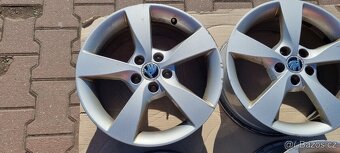Alu kola originál Škoda Rapid 5x100 7x16 ET46 5JA 601 025 A - 7