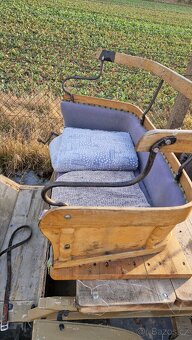 řeznická bryčka za koně, dvojspřeží - 7