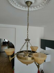 Luxusní rustikální lustry + tři lampy set - 7