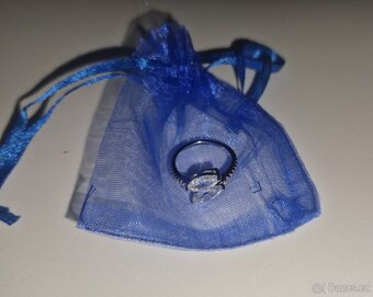 Nový dámský stříbrný nastavitelný prsten prstynek 925 - 7