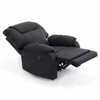 Relaxační křeslo, manuální polohování TV-4088 šedé, krémové - 7