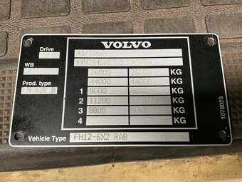 Volvo FH12 420 6x2 / Nosič Palfinger / Analog tacho - 7