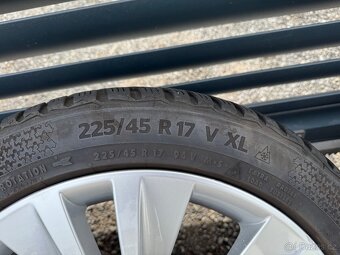 Originální alu Škoda R17 5x112 225/45 et49 - 7