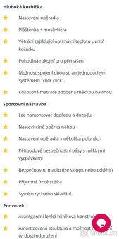 Kombinovaný kočárek Baby Merc La Rosa - 7