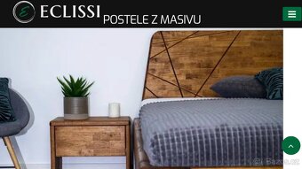 Postel NOE, masiv, malajský dub - 7