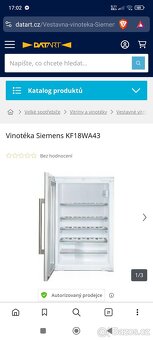 Vinotéka lednice Siemens - 7