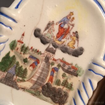 stoletá porcelánová malovaná kropenka - 7