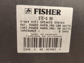 HIi-Fi věž Fisher CAC G80 s repro, pěkný stav - 7