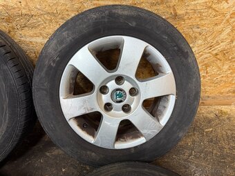 SADA ALU KOL ŠKODA 1Z0601025K 5x112 57,1mm ET47 195/65 R15 - 7